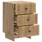 vidaXL Κομοδίνο Artisan Δρυς 43 x 41 x 66,5 εκ. Επεξεργασμένο Ξύλο