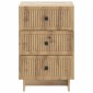 vidaXL Κομοδίνο Artisan Δρυς 43 x 41 x 66,5 εκ. Επεξεργασμένο Ξύλο