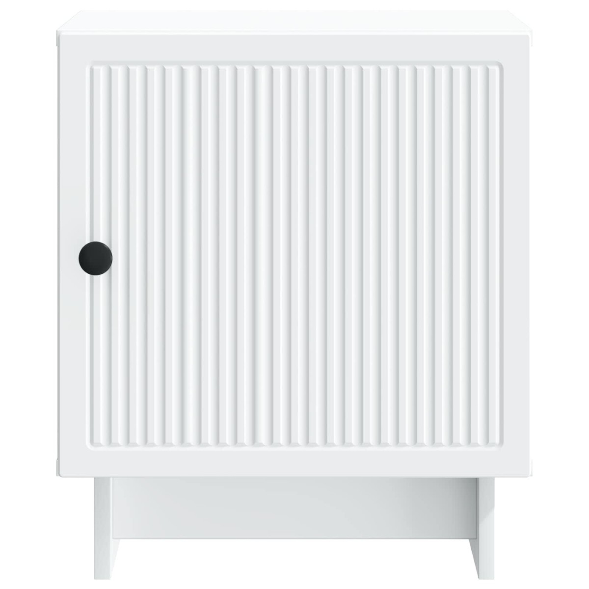 vidaXL Κομοδίνο Λευκό 43 x 34,5 x 50 εκ Επεξεργασμένο Ξύλο