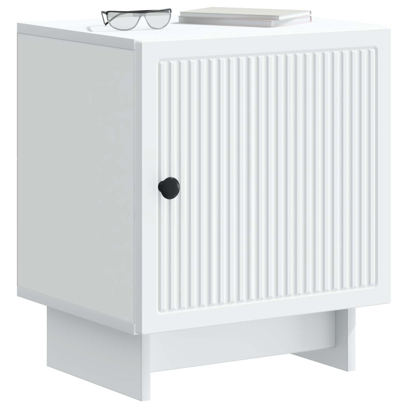 vidaXL Κομοδίνο 2 τμχ. Λευκό 43 x 34,5 x 50 εκ Επεξεργασμένο Ξύλο
