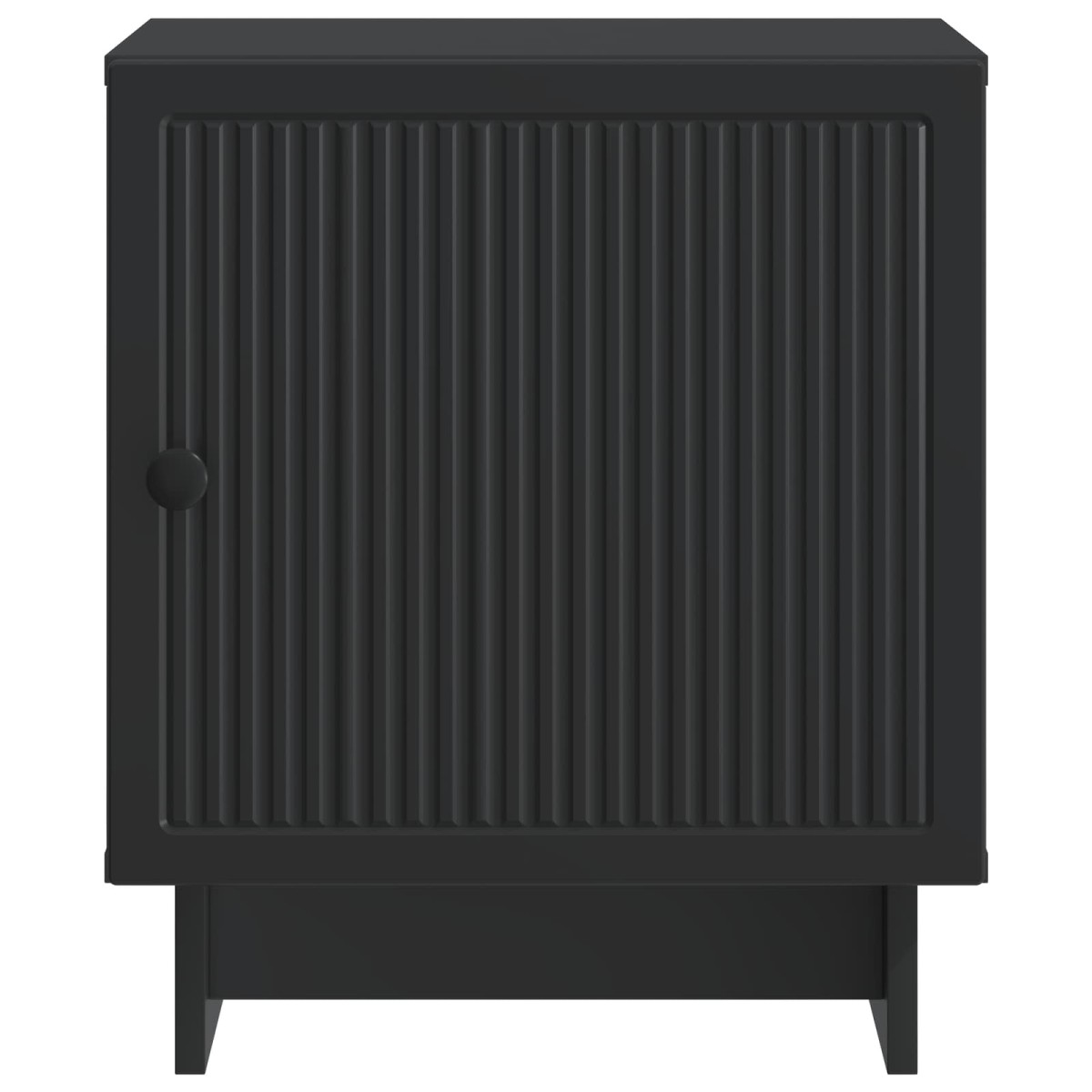 vidaXL Κομοδίνο Μαύρο 43 x 34,5 x 50 εκ Επεξεργασμένο Ξύλο
