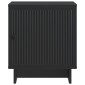vidaXL Κομοδίνο Μαύρο 43 x 34,5 x 50 εκ Επεξεργασμένο Ξύλο