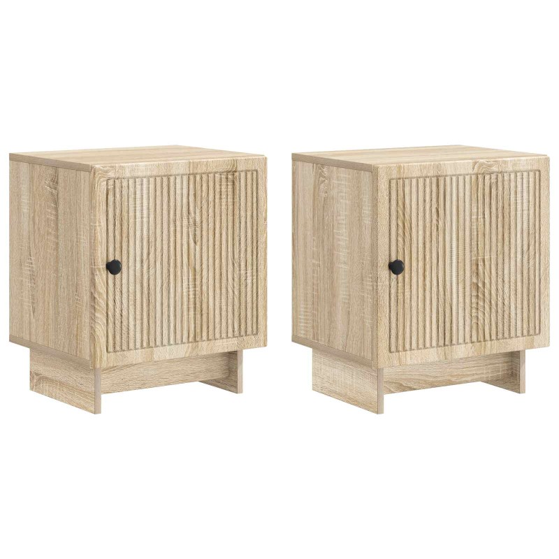 vidaXL Κομοδίνο 2 τμχ. Sonoma Δρυς 43 x 34,5 x 50 εκ