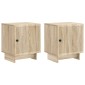 vidaXL Κομοδίνο 2 τμχ. Sonoma Δρυς 43 x 34,5 x 50 εκ