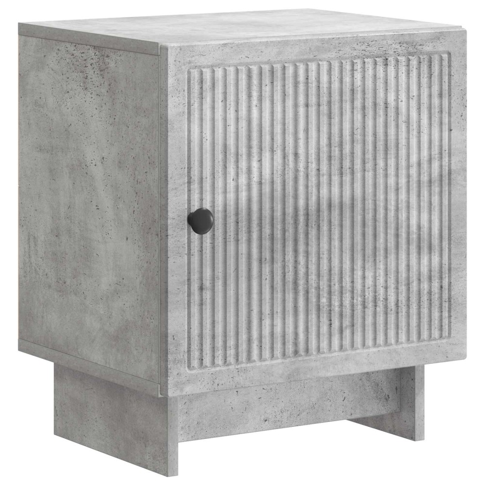 vidaXL Κομοδίνο Γκρι Σκυροδέματος 43 x 34,5 x 50 εκ Επεξεργασμένο Ξύλο