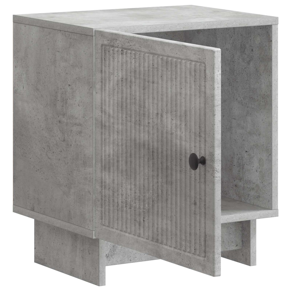 vidaXL Κομοδίνο Γκρι Σκυροδέματος 43 x 34,5 x 50 εκ Επεξεργασμένο Ξύλο