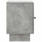 vidaXL Κομοδίνο Γκρι Σκυροδέματος 43 x 34,5 x 50 εκ Επεξεργασμένο Ξύλο