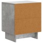 vidaXL Κομοδίνο Γκρι Σκυροδέματος 43 x 34,5 x 50 εκ Επεξεργασμένο Ξύλο