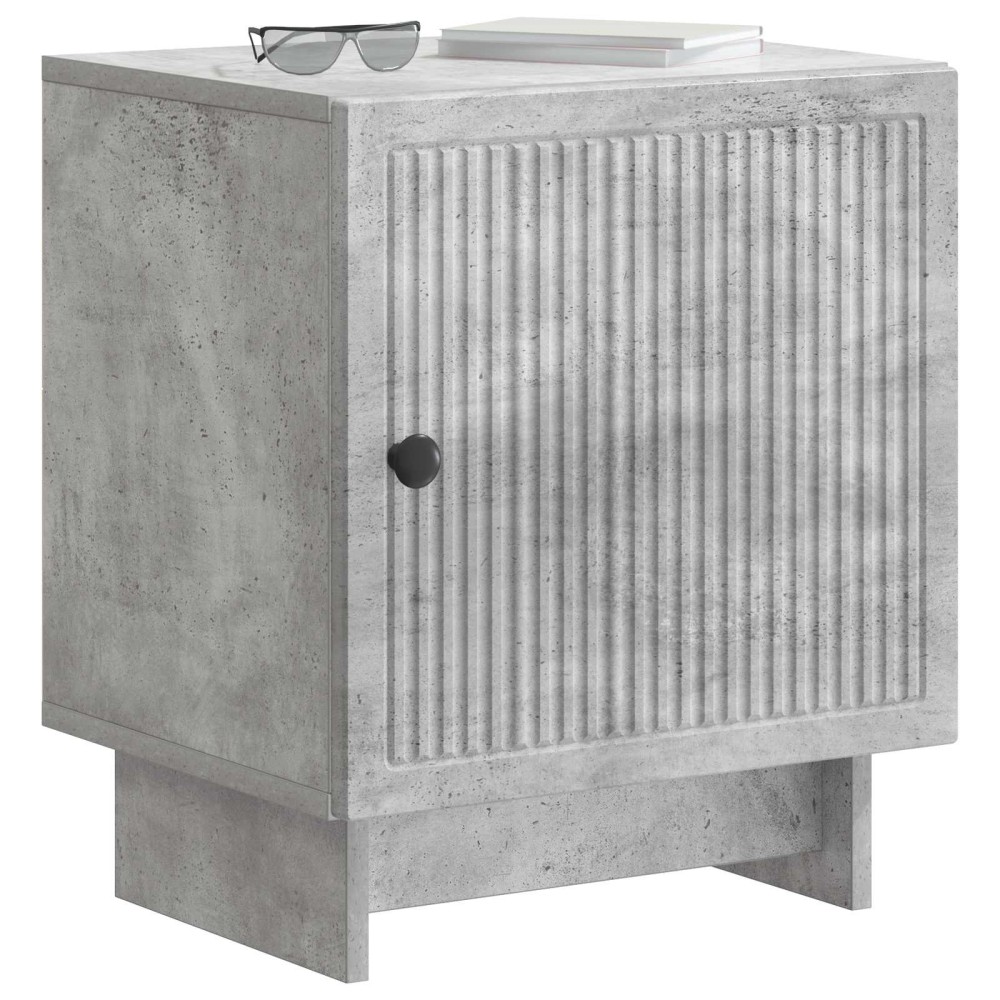 vidaXL Κομοδίνο 2 τμχ. Γκρι Σκυροδέματος 43 x 34,5 x 50 εκ