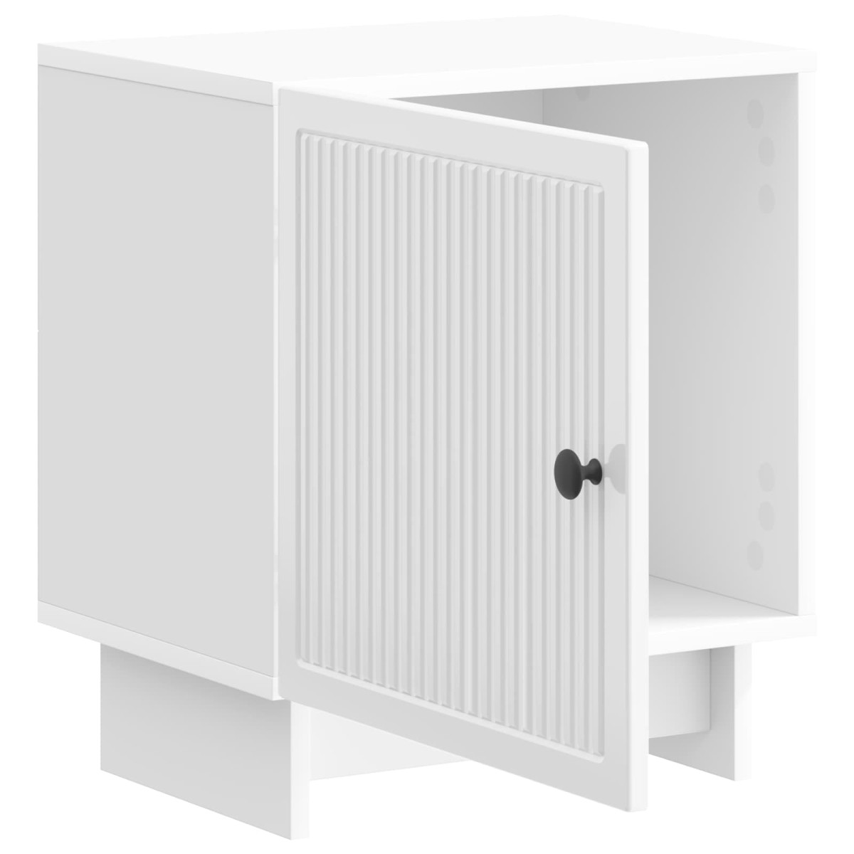 vidaXL Κομοδίνο 2 τμχ. Γυαλιστερό Λευκό 43 x 34,5 x 50 εκ