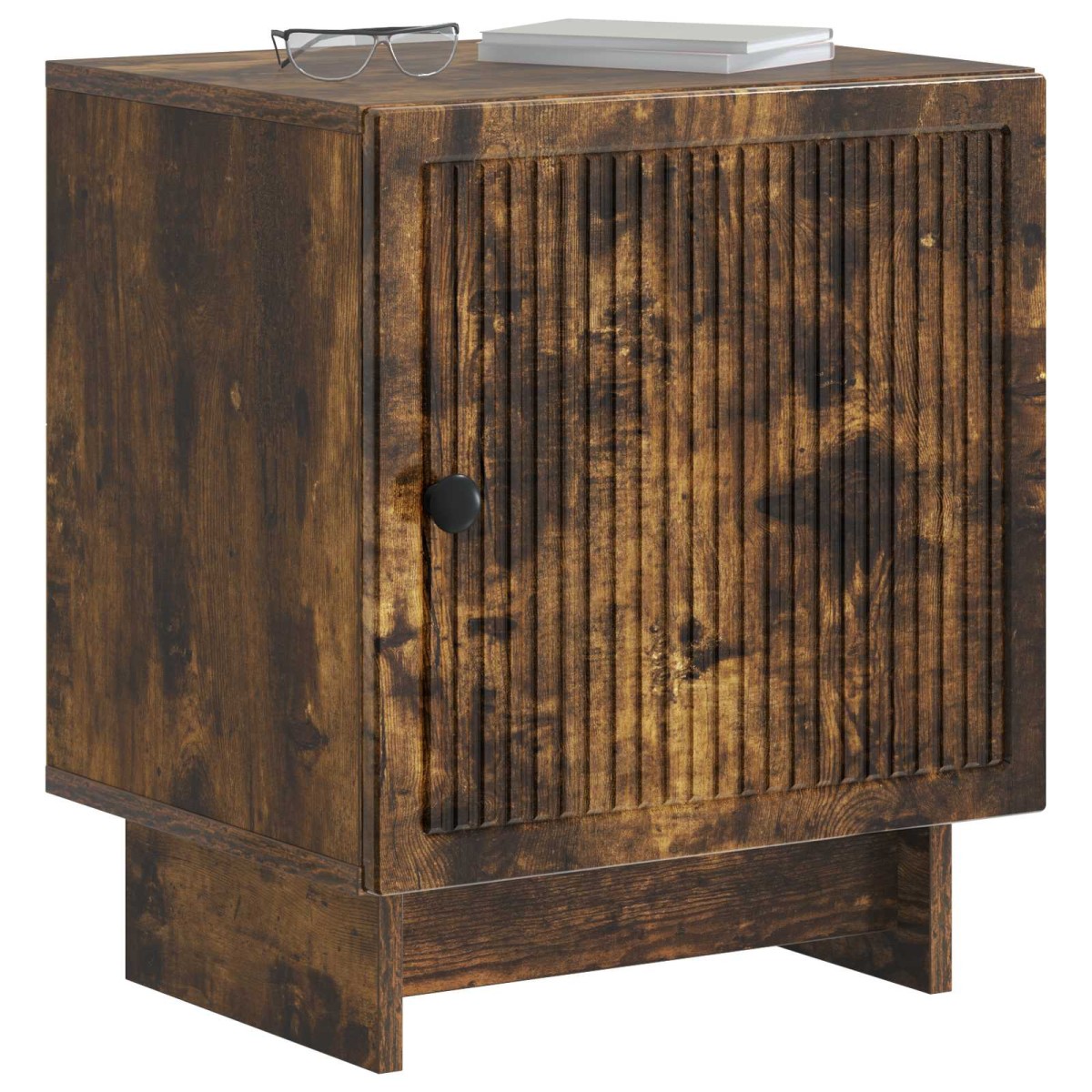 vidaXL Κομοδίνο 2 τμχ. Καπνισμένο Ξύλο Δρυός 43 x 34,5 x 50 εκ