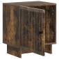 vidaXL Κομοδίνο 2 τμχ. Καπνισμένο Ξύλο Δρυός 43 x 34,5 x 50 εκ