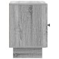 vidaXL Κομοδίνο Γκρι Sonoma 43 x 34,5 x 50 εκ Επεξεργασμένο Ξύλο