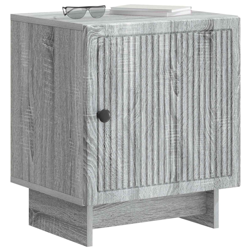 vidaXL Κομοδίνο 2 τμχ. Γκρι Sonoma 43 x 34,5 x 50 εκ