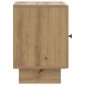 vidaXL Κομοδίνο Artisan Δρυς 43 x 34,5 x 50 εκ Επεξεργασμένο Ξύλο