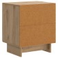 vidaXL Κομοδίνο Artisan Δρυς 43 x 34,5 x 50 εκ Επεξεργασμένο Ξύλο
