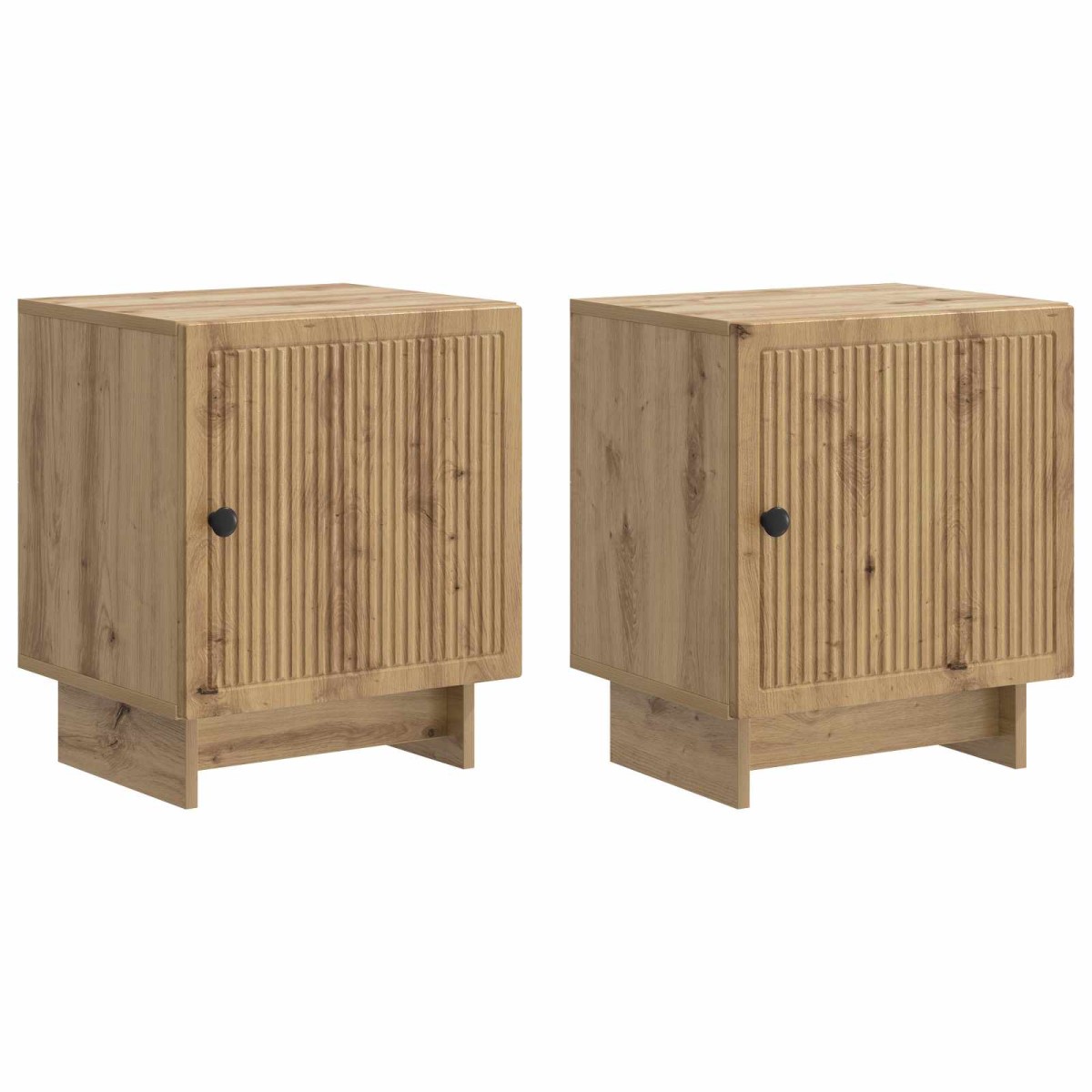 vidaXL Κομοδίνο 2 τμχ. Artisan Δρυς 43 x 34,5 x 50 εκ