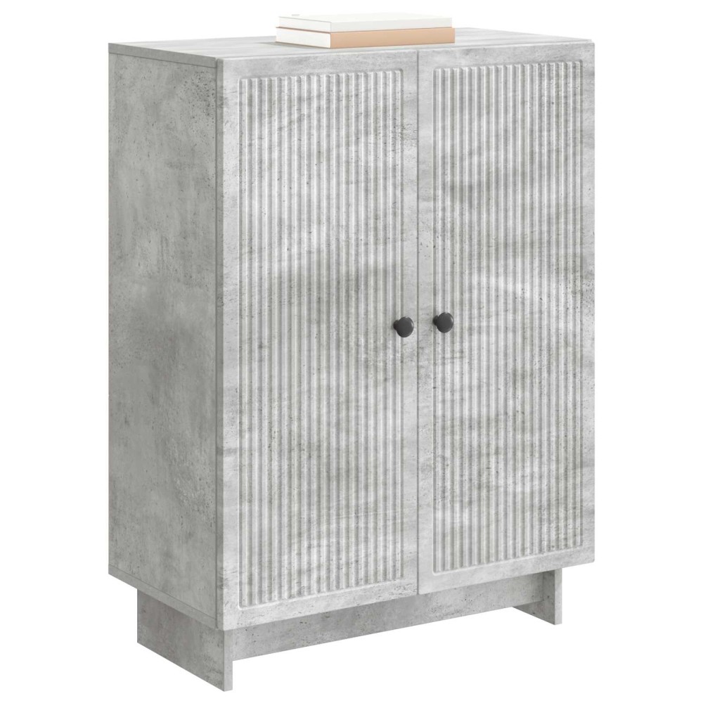 vidaXL Πλαϊνό γραφείο Γκρι Σκυροδέματος 66 x 34,5 x 90 εκ