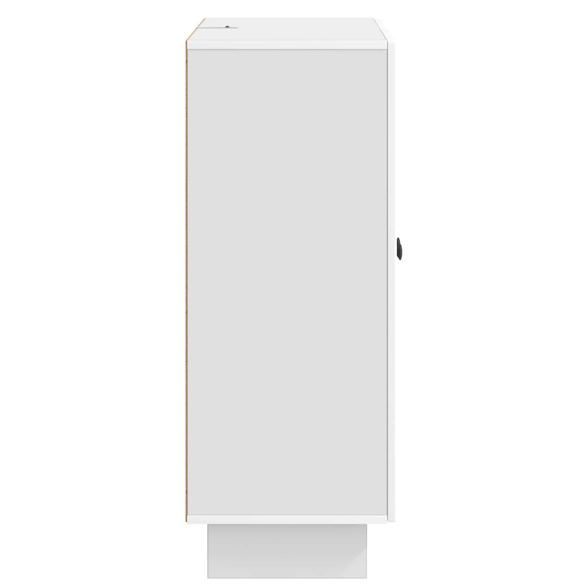 vidaXL Πλαϊνό γραφείο Γυαλιστερό Λευκό 66 x 34,5 x 90 εκ