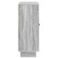 vidaXL Πλαϊνό γραφείο Γκρι Sonoma 66 x 34,5 x 90 εκ Επεξεργασμένο Ξύλο