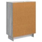 vidaXL Πλαϊνό γραφείο Γκρι Sonoma 66 x 34,5 x 90 εκ Επεξεργασμένο Ξύλο