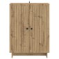 vidaXL Πλαϊνό γραφείο Artisan Δρυς 66 x 34,5 x 90 εκ