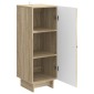 vidaXL Πλαϊνό γραφείο Sonoma Δρυς 33 x 34,5 x 90 εκ Επεξεργασμένο Ξύλο