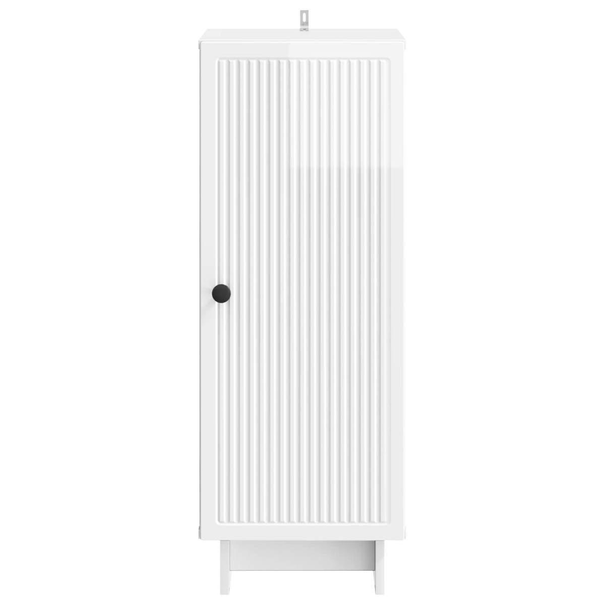 vidaXL Πλαϊνό γραφείο Γυαλιστερό Λευκό 33 x 34,5 x 90 εκ