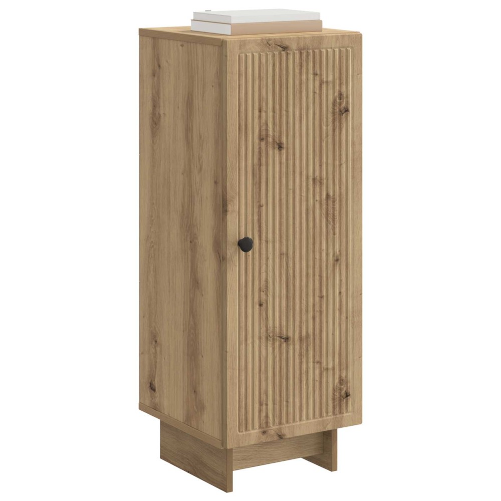 vidaXL Πλαϊνό γραφείο Artisan Δρυς 33 x 34,5 x 90 εκ