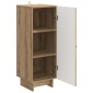 vidaXL Πλαϊνό γραφείο Artisan Δρυς 33 x 34,5 x 90 εκ