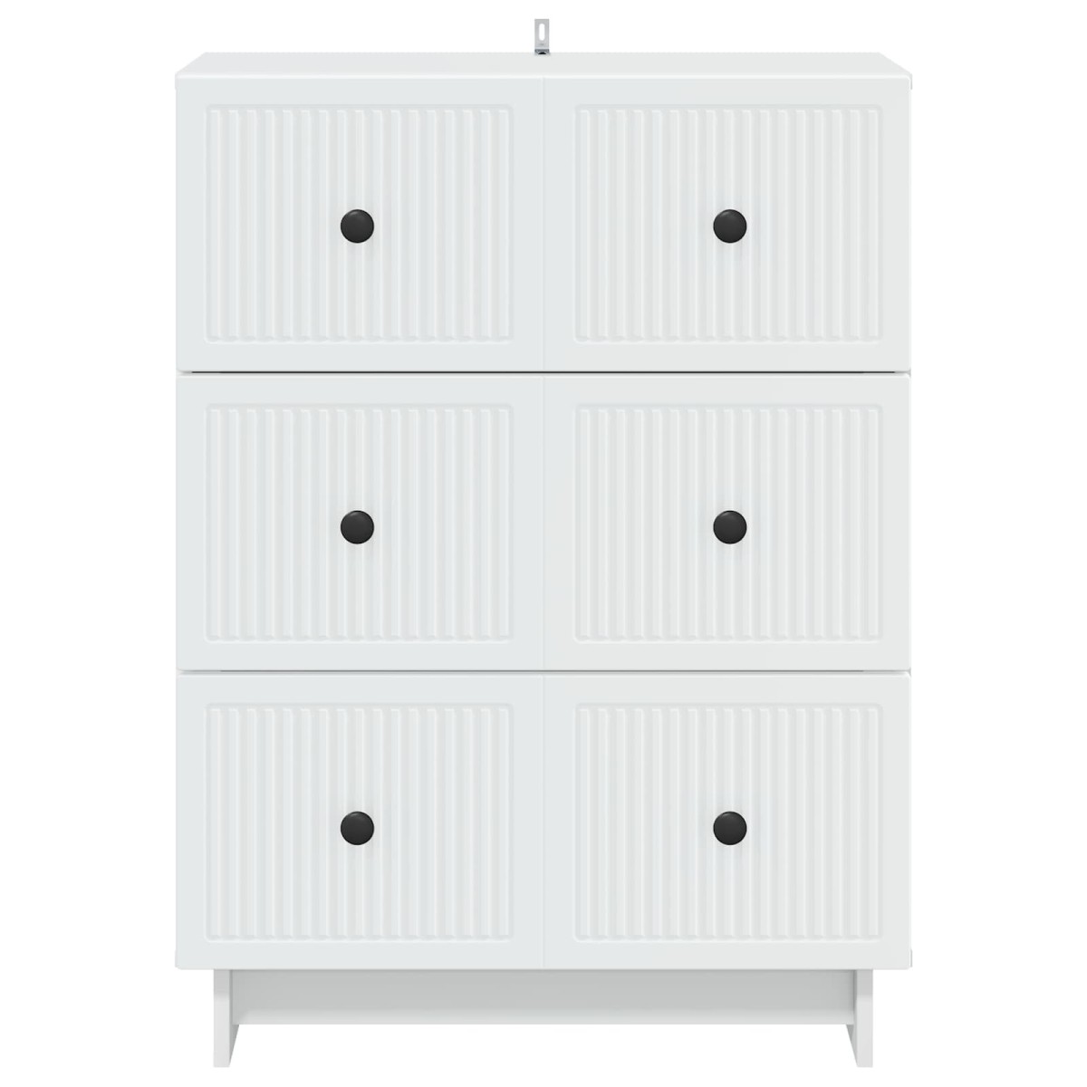 vidaXL Ντουλάπι με Συρτάρια Λευκό 66 x 34,5 x 90 εκ Επεξεργασμένο Ξύλο