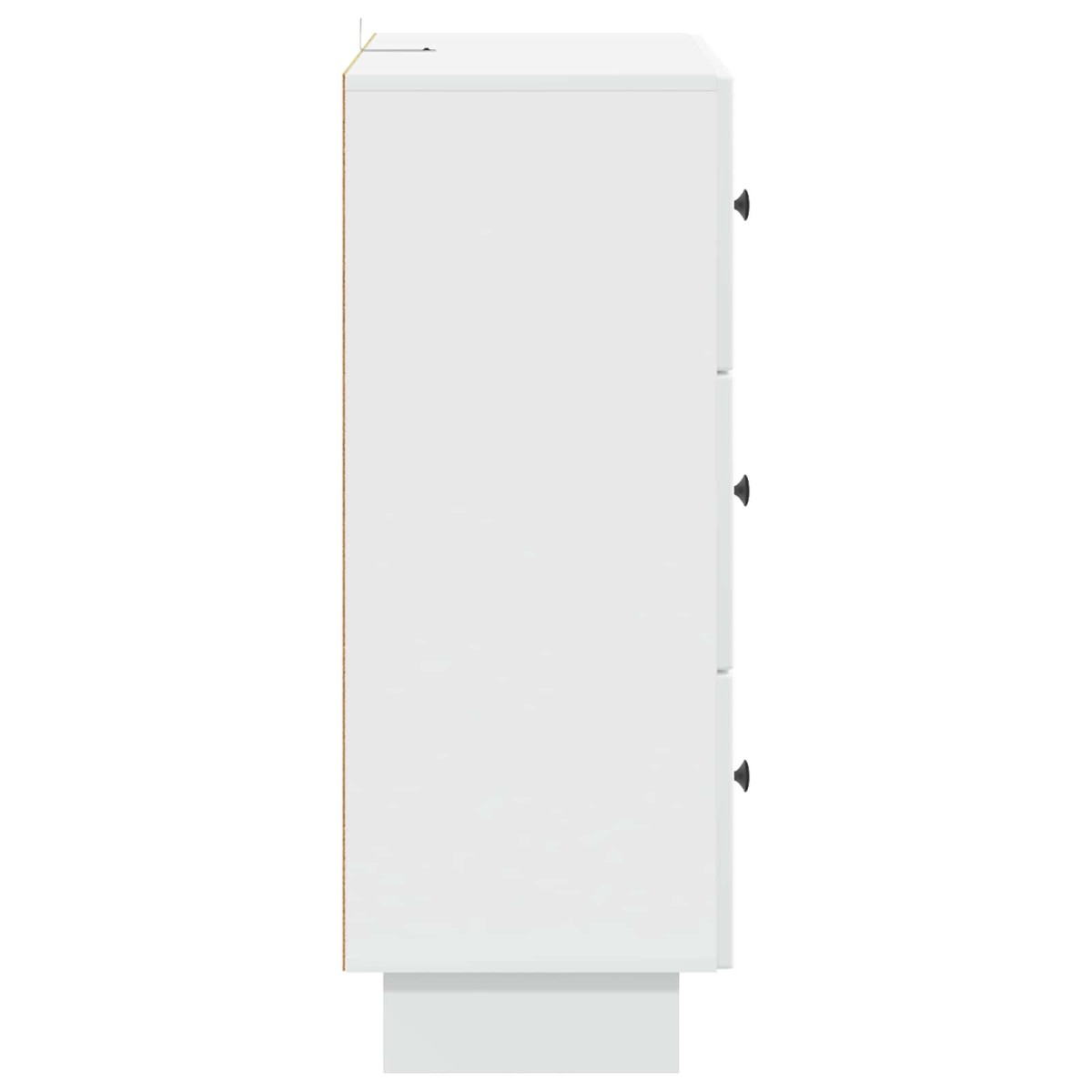 vidaXL Ντουλάπι με Συρτάρια Λευκό 66 x 34,5 x 90 εκ Επεξεργασμένο Ξύλο
