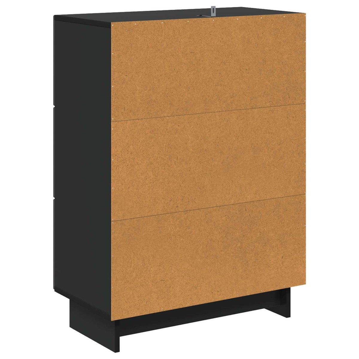 vidaXL Ντουλάπι με Συρτάρια Μαύρο 66 x 34,5 x 90 εκ Επεξεργασμένο Ξύλο