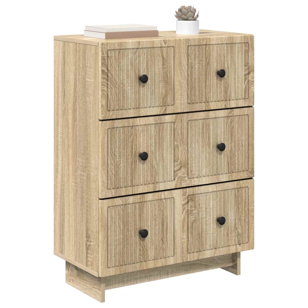 vidaXL Ντουλάπι με Συρτάρια Sonoma Δρυς 66 x 34,5 x 90 εκ