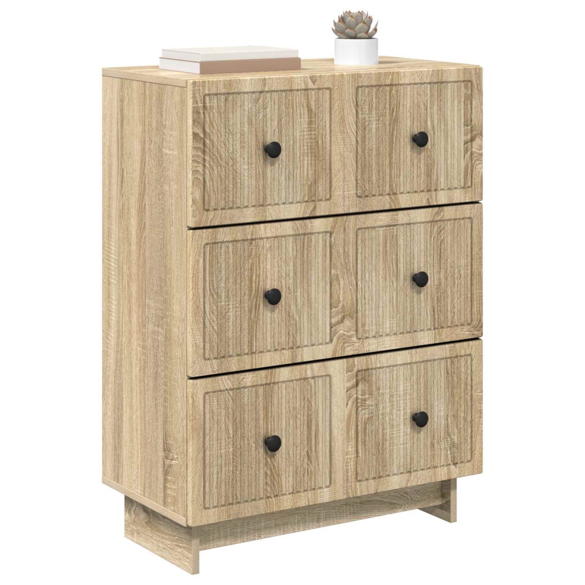 vidaXL Ντουλάπι με Συρτάρια Sonoma Δρυς 66 x 34,5 x 90 εκ
