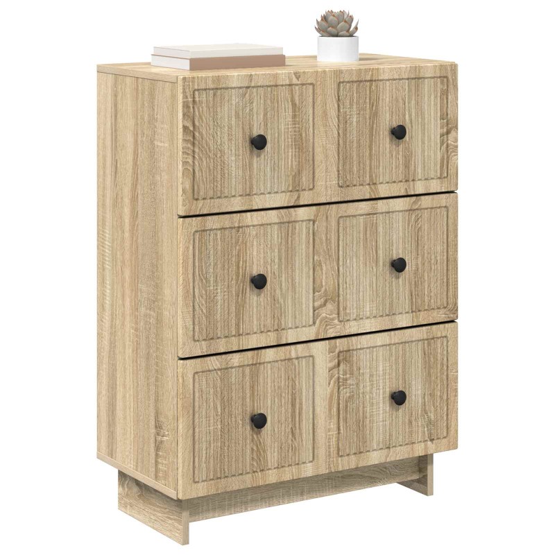 vidaXL Ντουλάπι με Συρτάρια Sonoma Δρυς 66 x 34,5 x 90 εκ