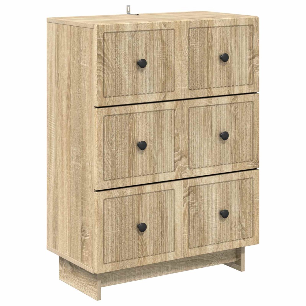 vidaXL Ντουλάπι με Συρτάρια Sonoma Δρυς 66 x 34,5 x 90 εκ