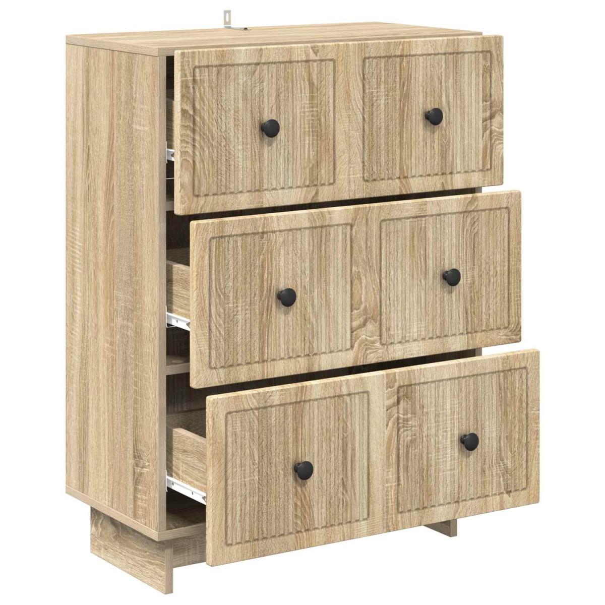 vidaXL Ντουλάπι με Συρτάρια Sonoma Δρυς 66 x 34,5 x 90 εκ