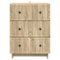 vidaXL Ντουλάπι με Συρτάρια Sonoma Δρυς 66 x 34,5 x 90 εκ