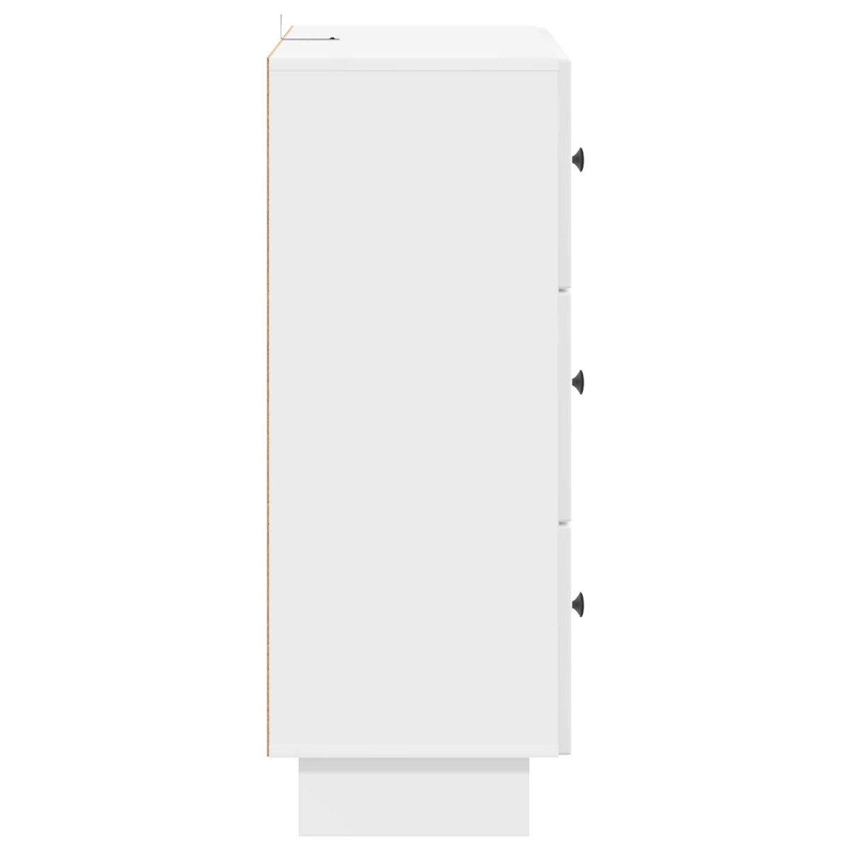 vidaXL Ντουλάπι με Συρτάρια Γυαλιστερό Λευκό 66 x 34,5 x 90 εκ