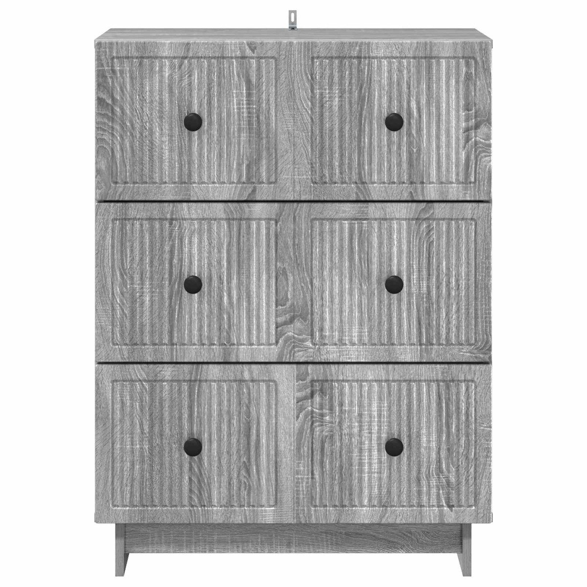 vidaXL Ντουλάπι με Συρτάρια Γκρι Sonoma 66 x 34,5 x 90 εκ
