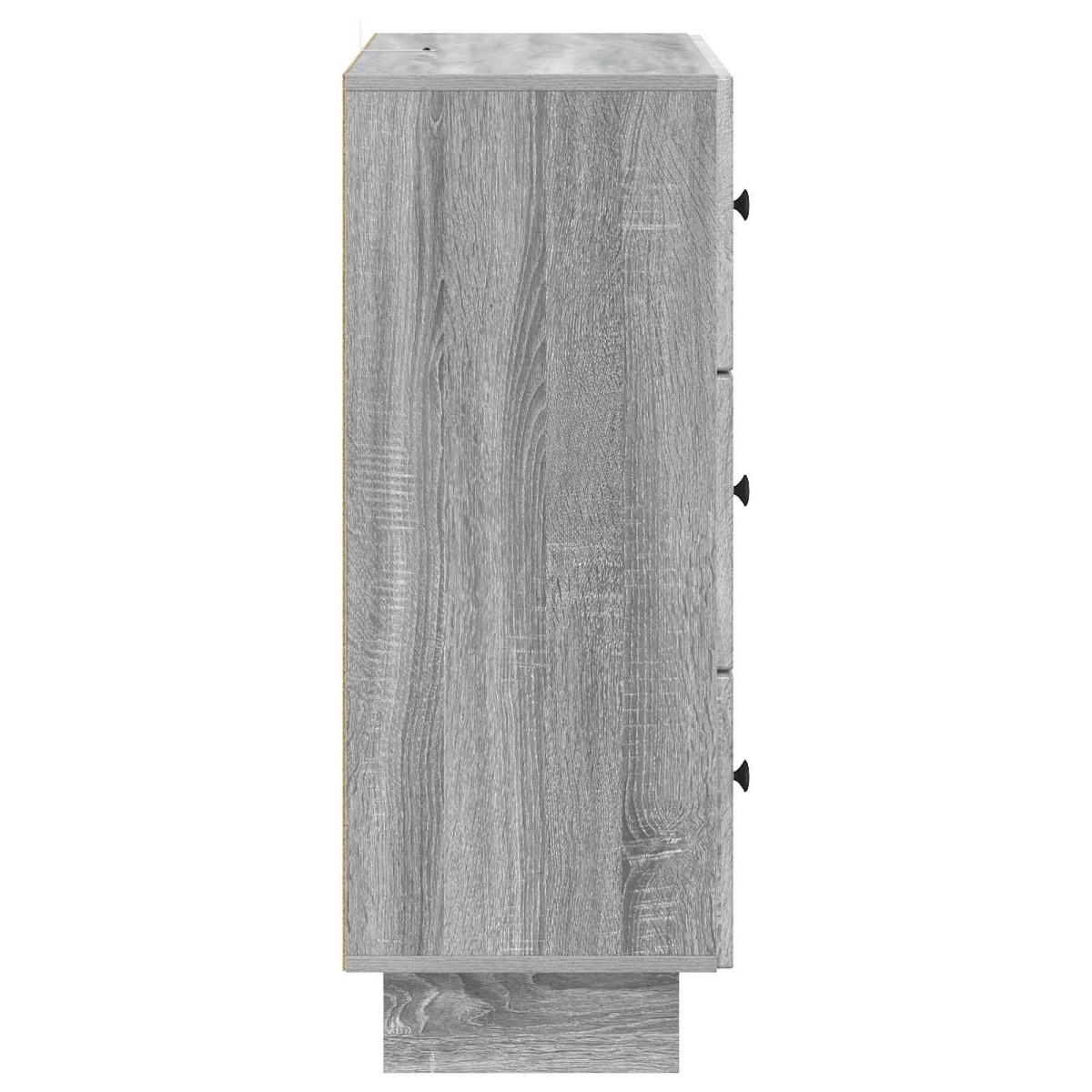 vidaXL Ντουλάπι με Συρτάρια Γκρι Sonoma 66 x 34,5 x 90 εκ