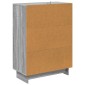 vidaXL Ντουλάπι με Συρτάρια Γκρι Sonoma 66 x 34,5 x 90 εκ