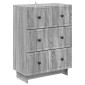 vidaXL Ντουλάπι με Συρτάρια Γκρι Sonoma 66 x 34,5 x 90 εκ