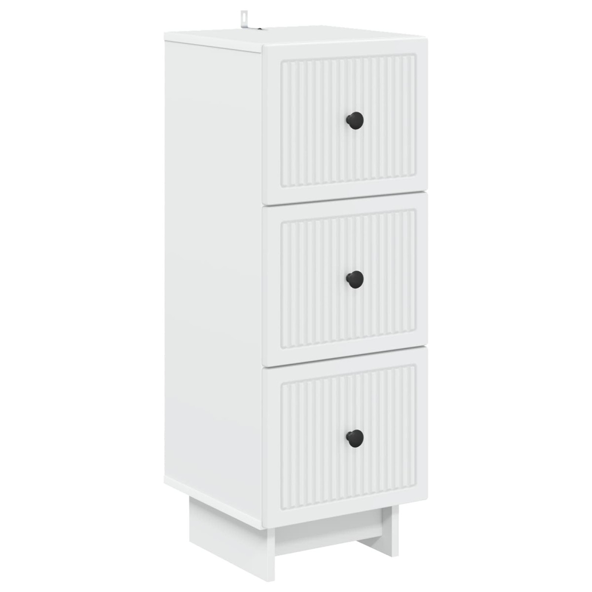 vidaXL Ντουλάπι με Συρτάρια Λευκό 33 x 34,5 x 90 εκ Επεξεργασμένο Ξύλο