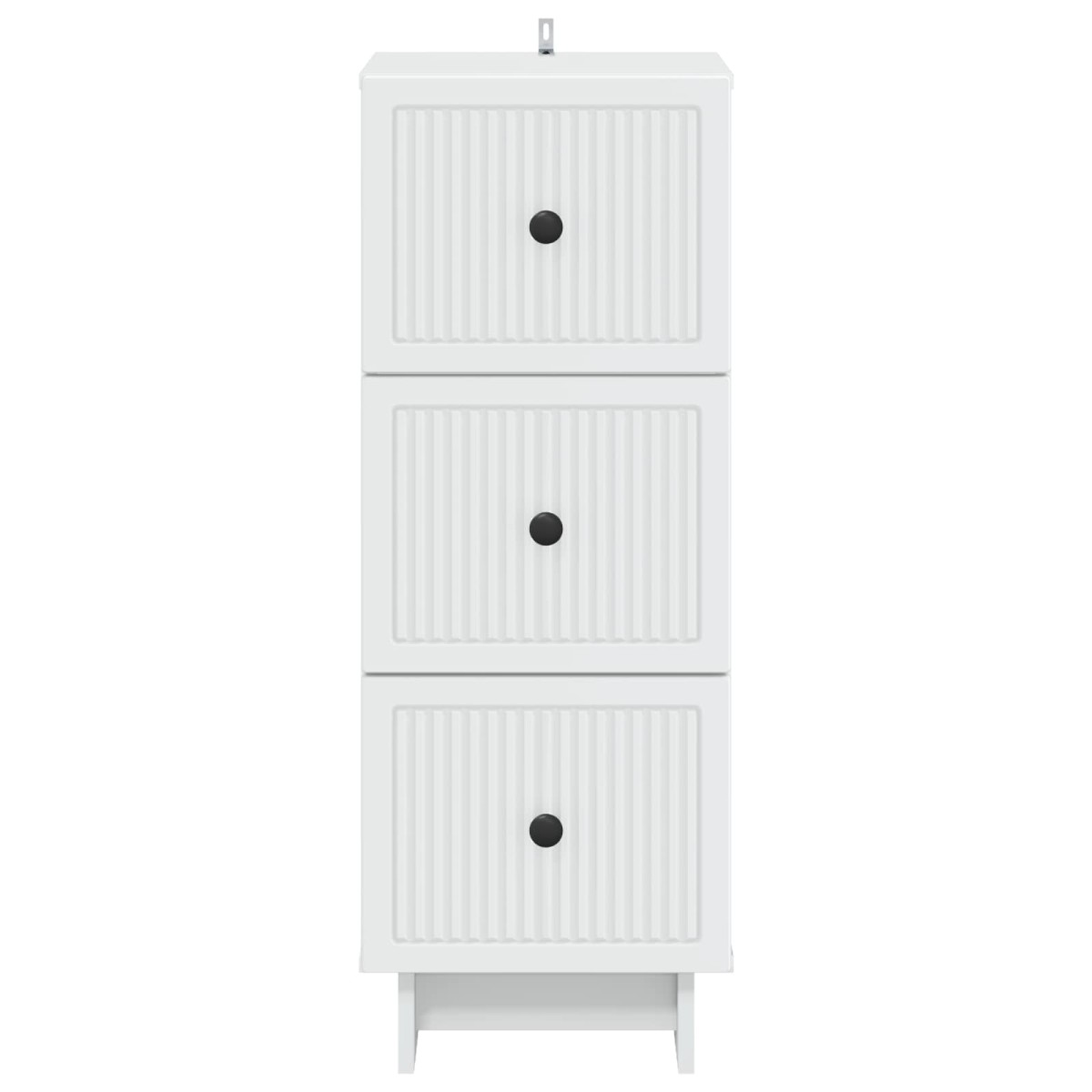 vidaXL Ντουλάπι με Συρτάρια Λευκό 33 x 34,5 x 90 εκ Επεξεργασμένο Ξύλο