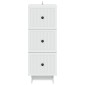 vidaXL Ντουλάπι με Συρτάρια Λευκό 33 x 34,5 x 90 εκ Επεξεργασμένο Ξύλο