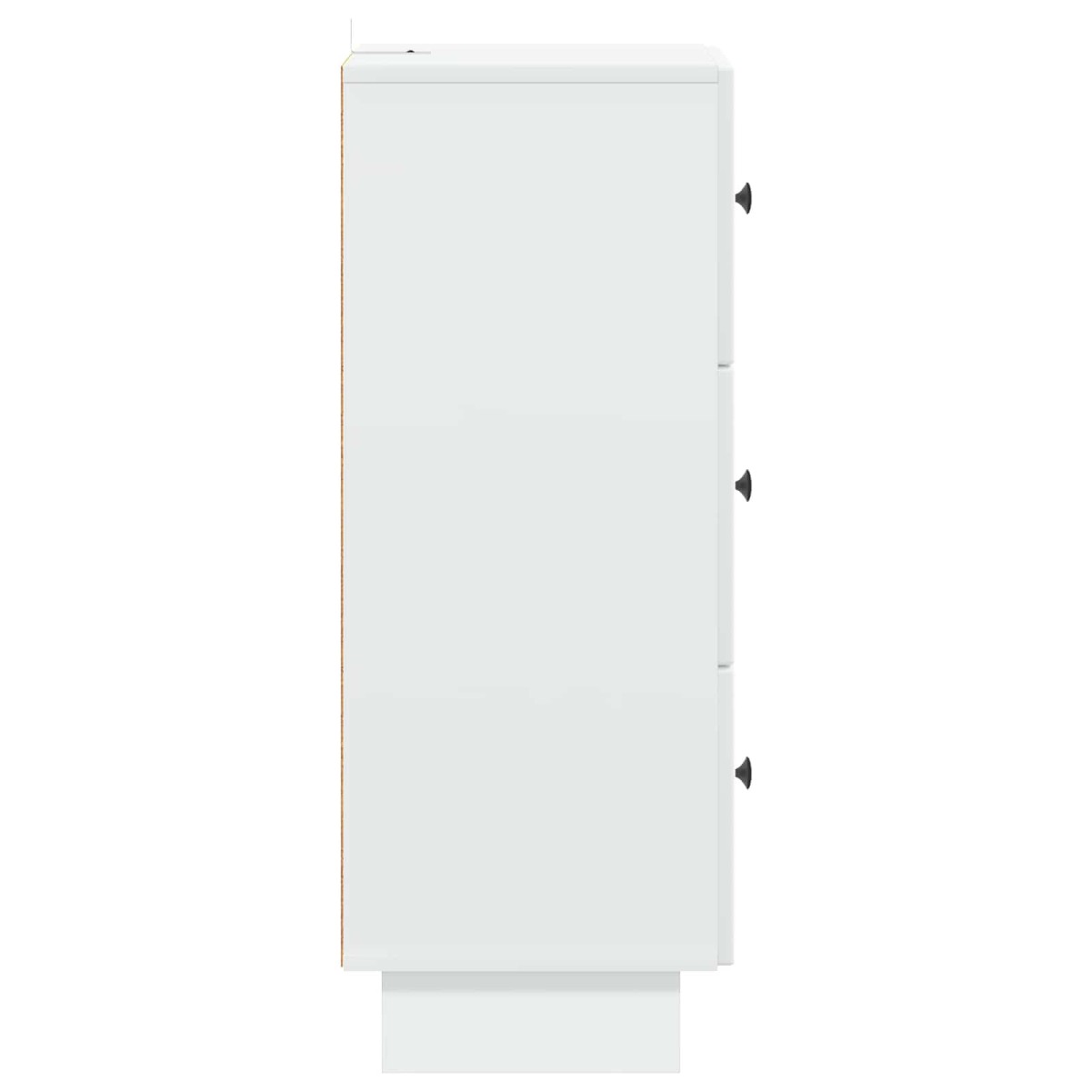 vidaXL Ντουλάπι με Συρτάρια Λευκό 33 x 34,5 x 90 εκ Επεξεργασμένο Ξύλο