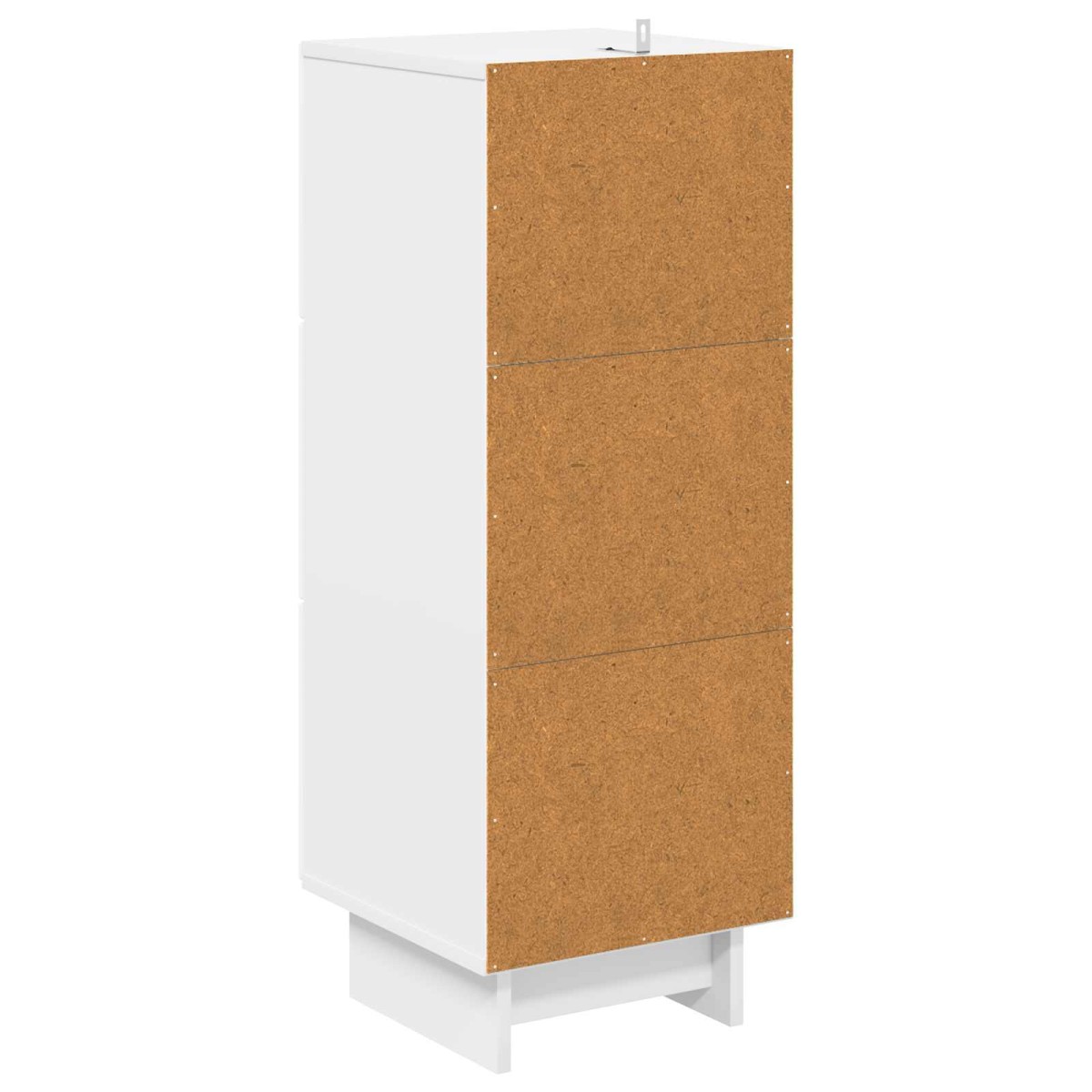 vidaXL Ντουλάπι με Συρτάρια Γυαλιστερό Λευκό 33 x 34,5 x 90 εκ