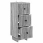 vidaXL Ντουλάπι με Συρτάρια Γκρι Sonoma 33 x 34,5 x 90 εκ